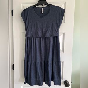 Latched mama tiered T-shirt dress